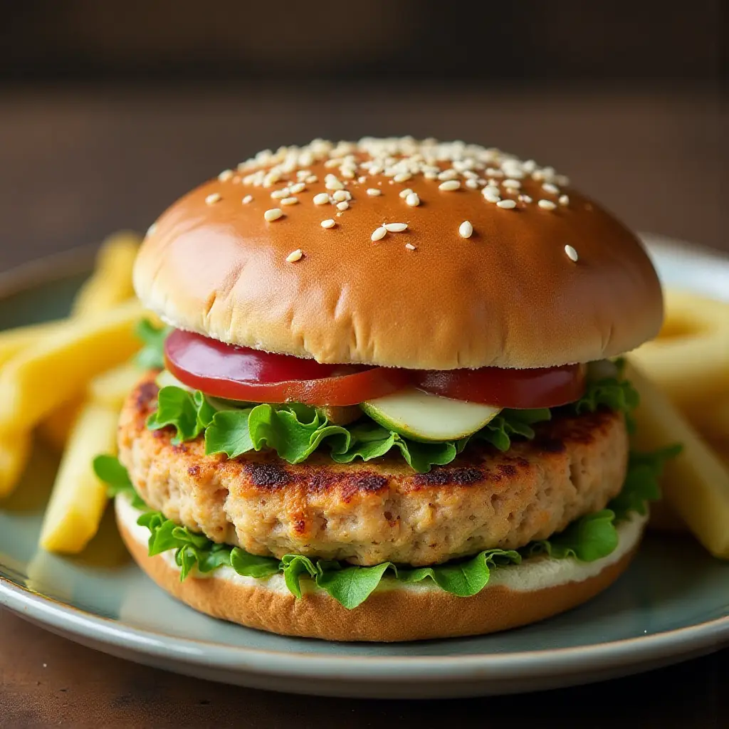 Ground Chicken Burgers
