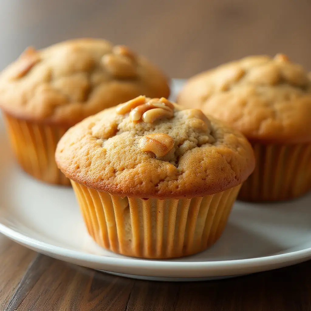 Dietetic Banana Nut Muffins