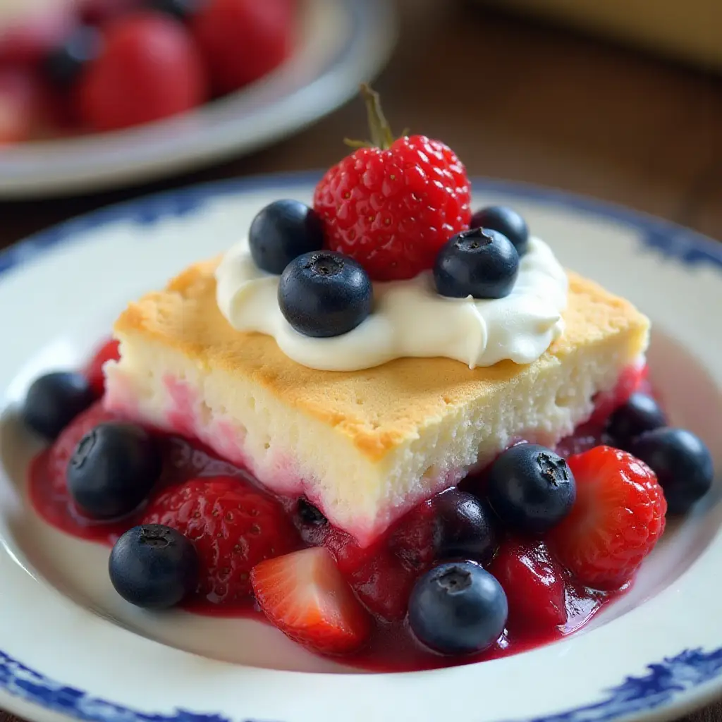 Red, White, and Blueberry Shortcake