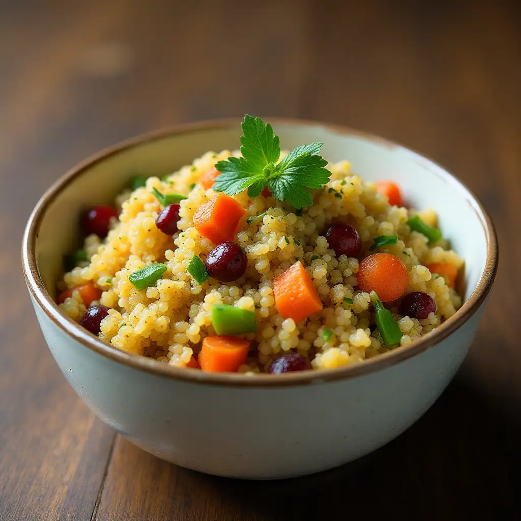 Cranberry and Cilantro Quinoa Salad