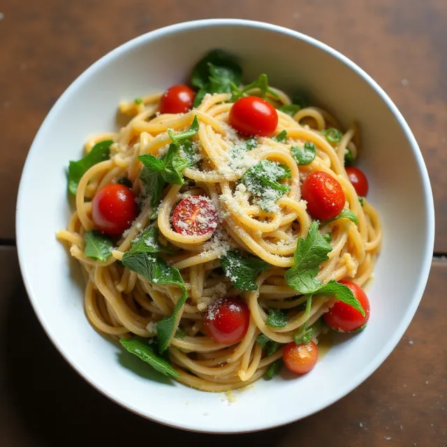 Pasta with Arugula and Tomatoes