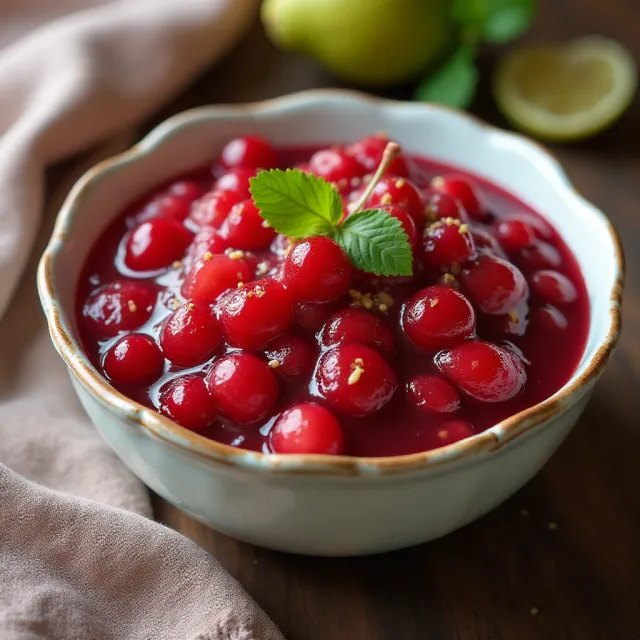 Pear Honey Cranberry Sauce