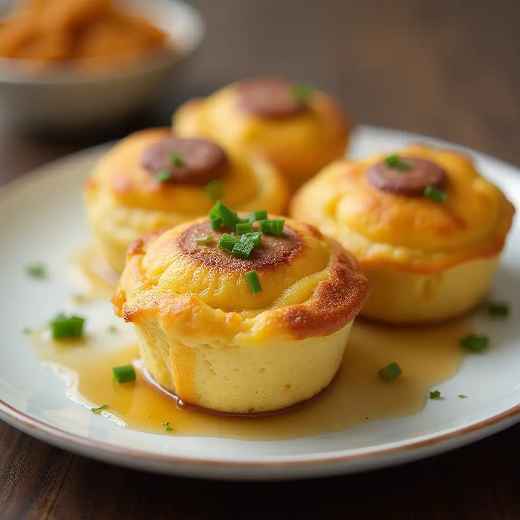 Mini Sausage Pancake Muffins