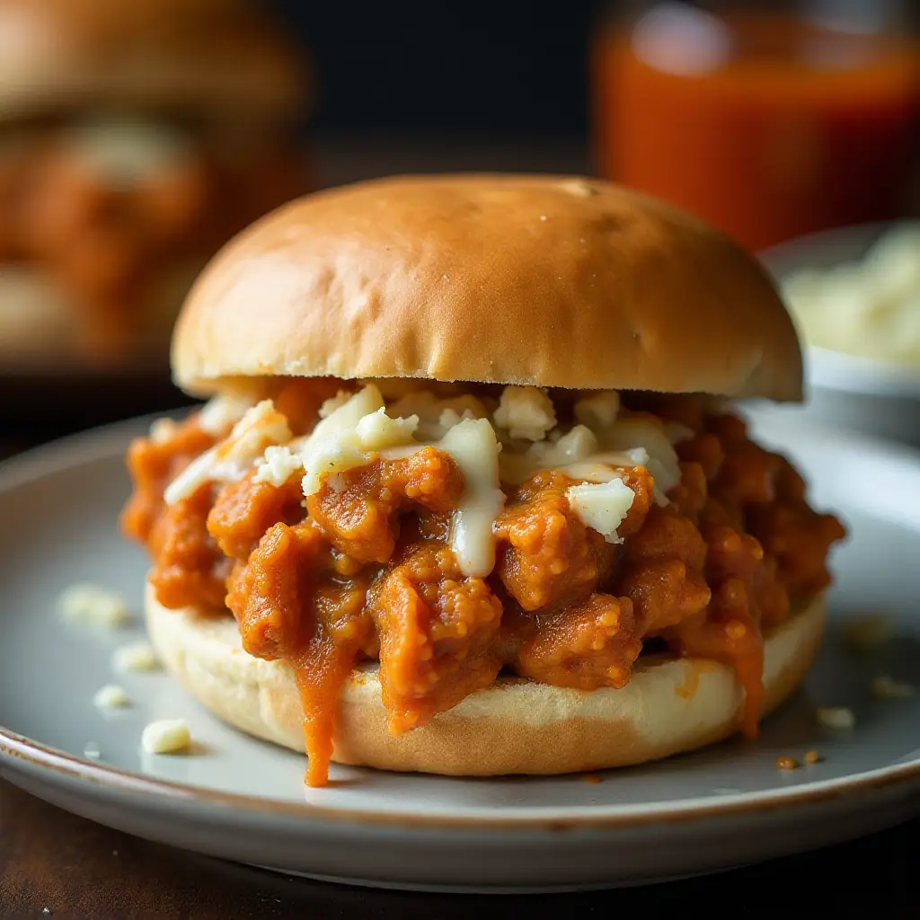 Buffalo Chicken Sloppy Joes