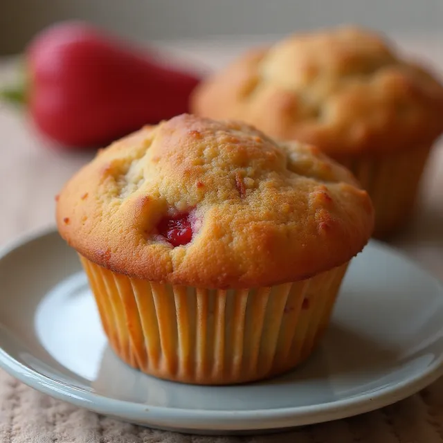 Aunt Norma's Rhubarb Muffins