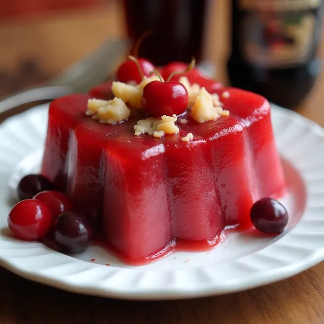 Bing Cherry Gelatin Mold