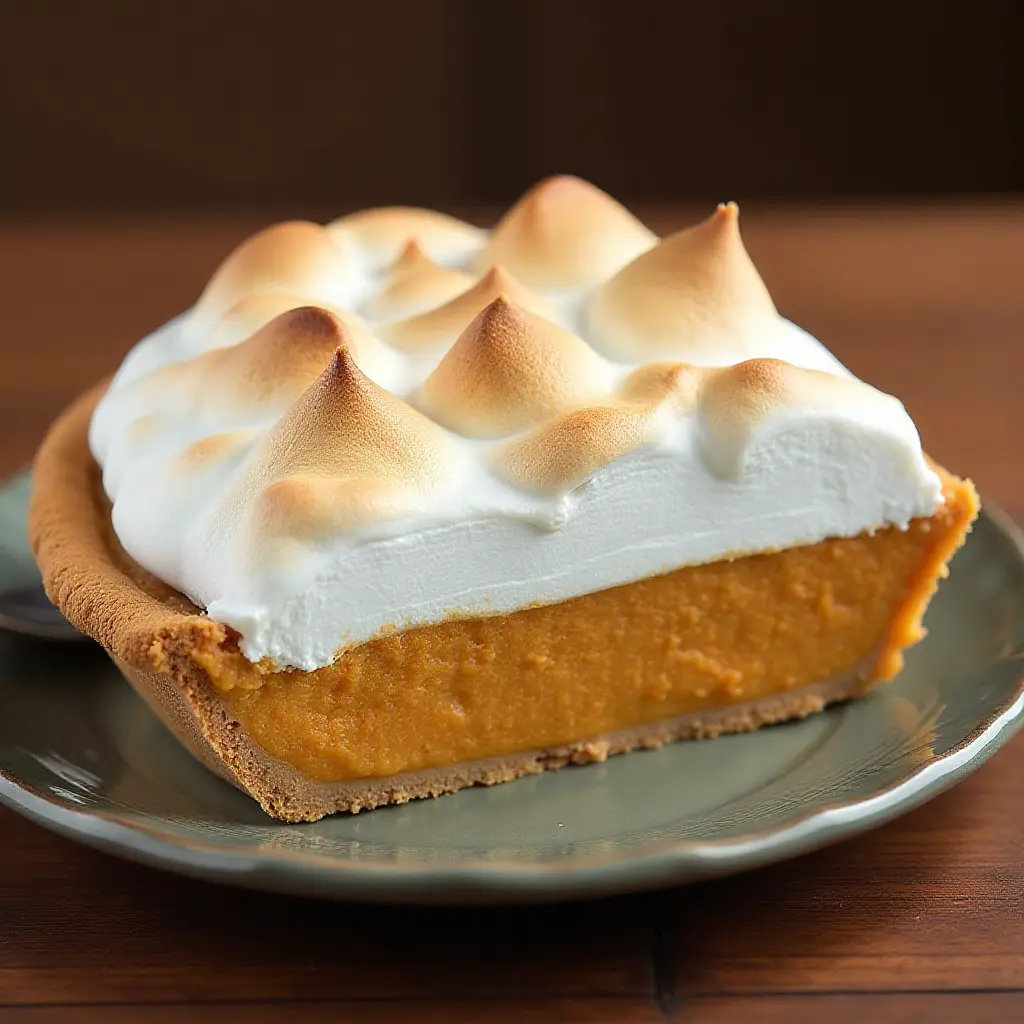 Sweet Potato Pie with Marshmallow Meringue Topping