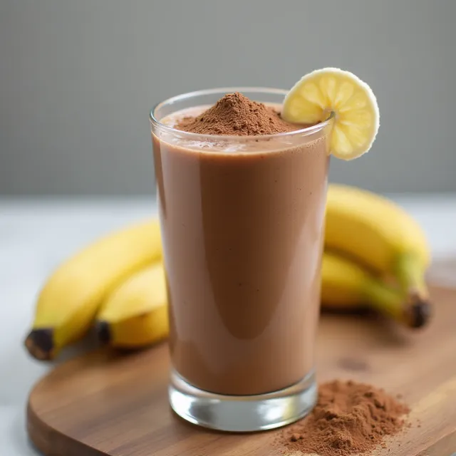 Chocolate Banana Peanut Butter Protein Shake