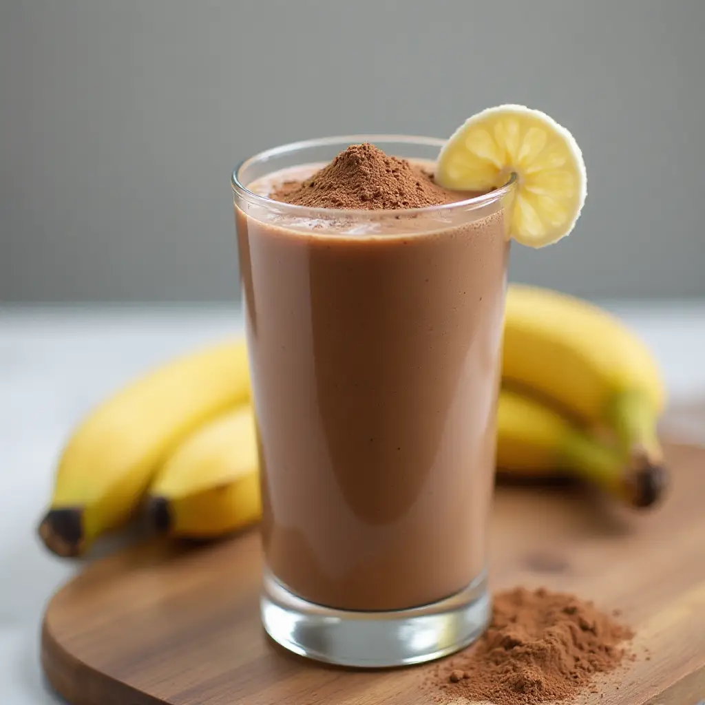 Chocolate Banana Peanut Butter Protein Shake