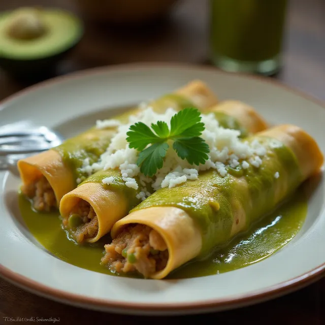 Authentic Enchiladas Verdes