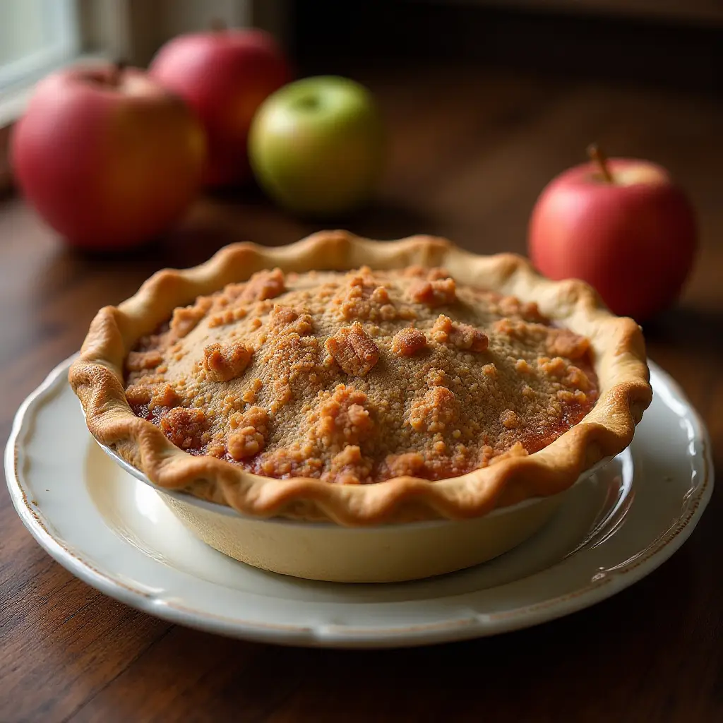 Apple Streusel Pie