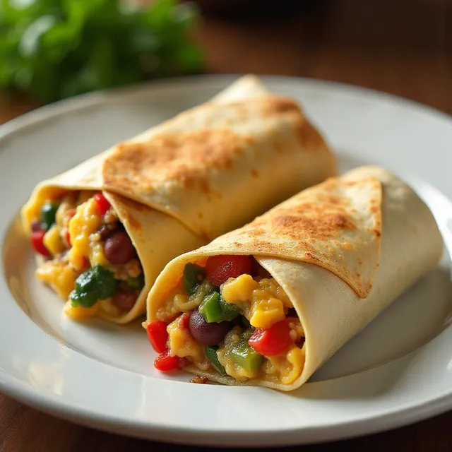 Make-Ahead Veggie Breakfast Burritos