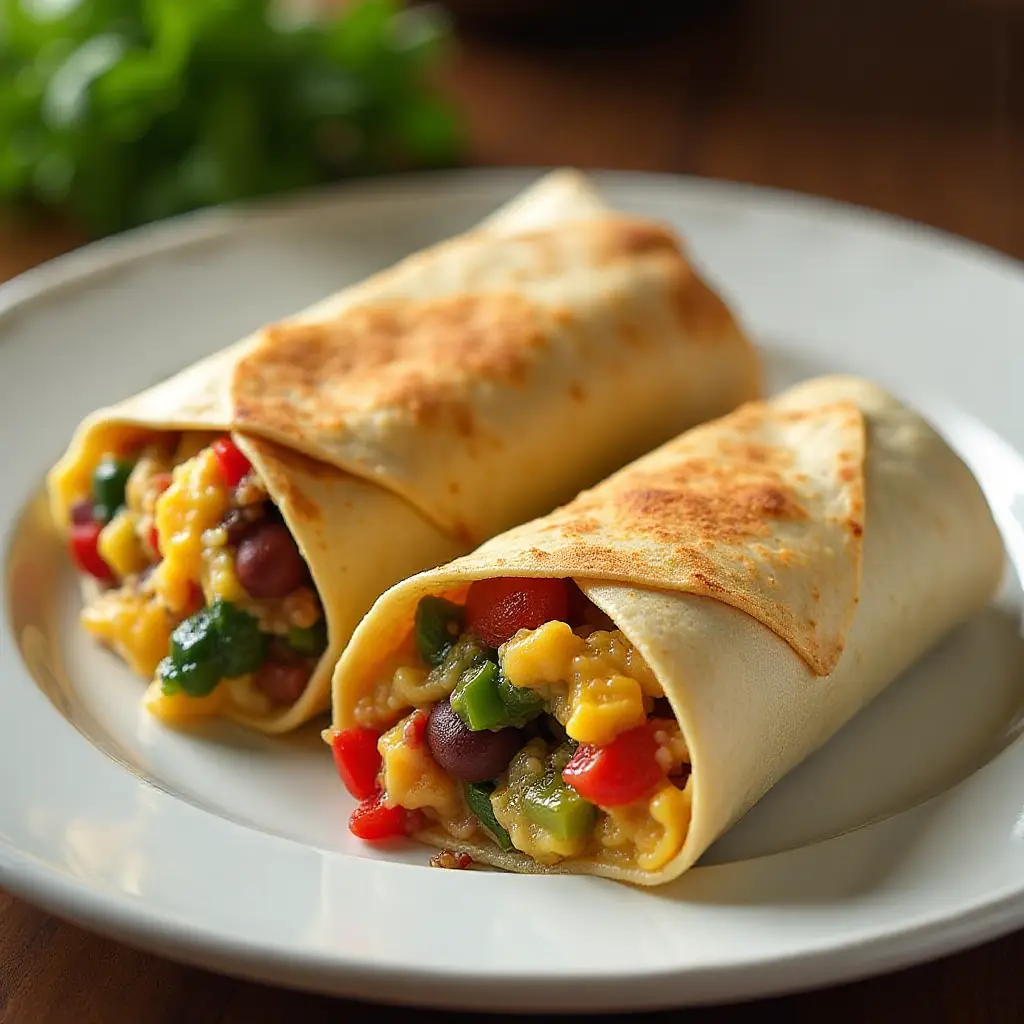 Make-Ahead Veggie Breakfast Burritos