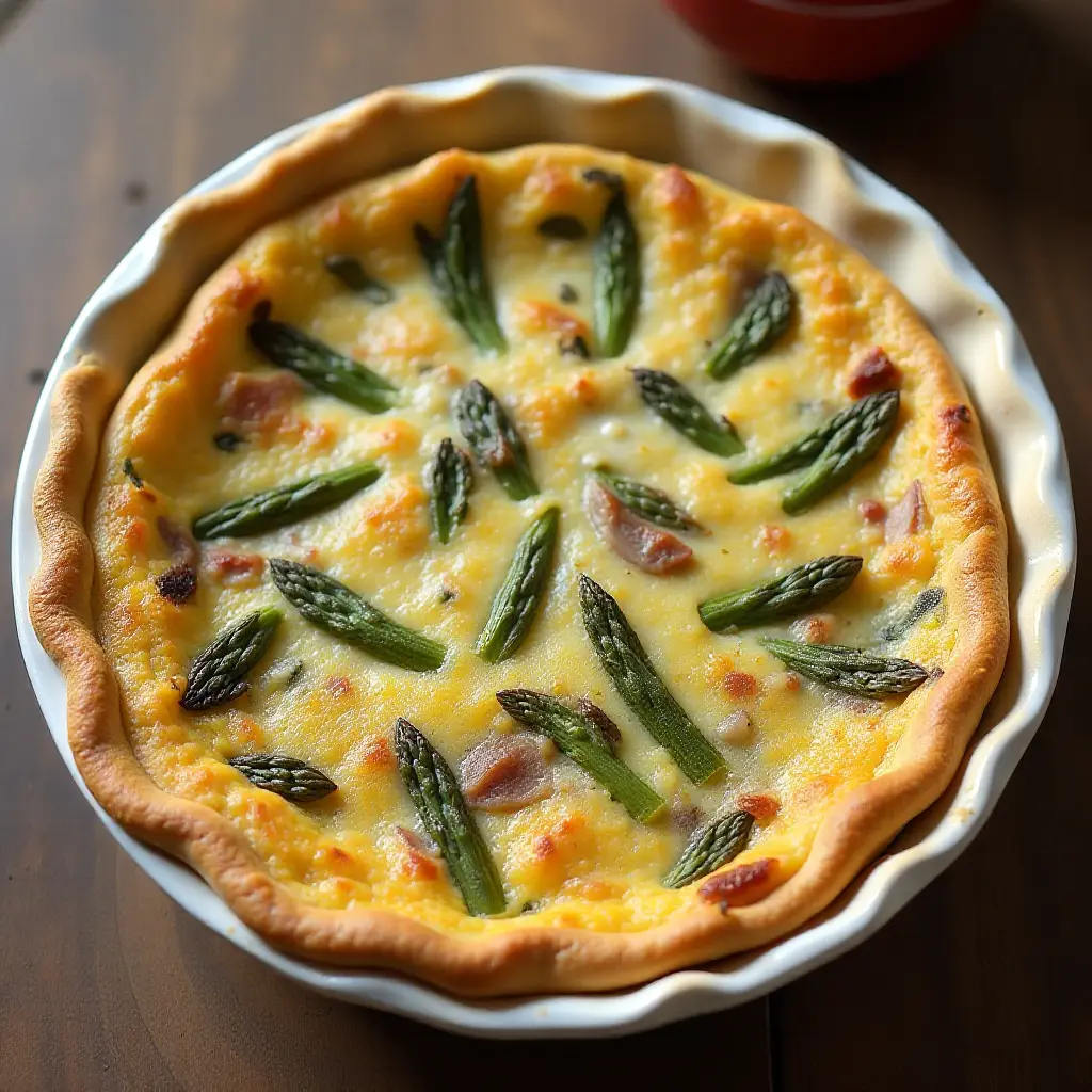 Asparagus and Mushroom Quiche