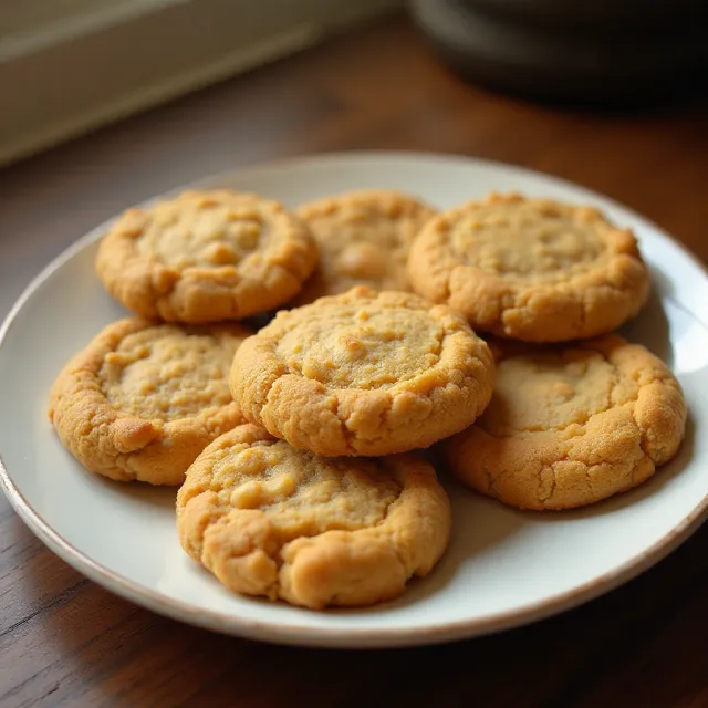Grama's Cornflake Peanut Butter Cookies