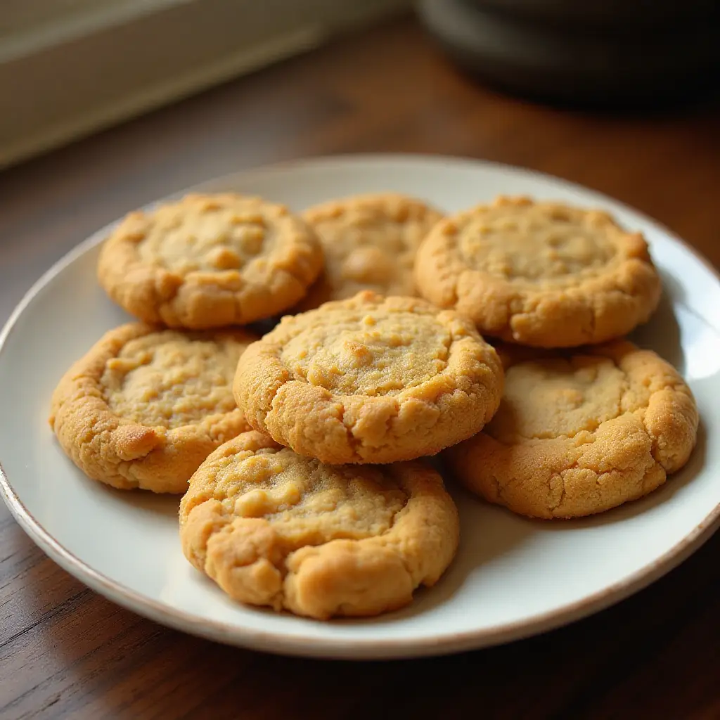 Grama's Cornflake Peanut Butter Cookies