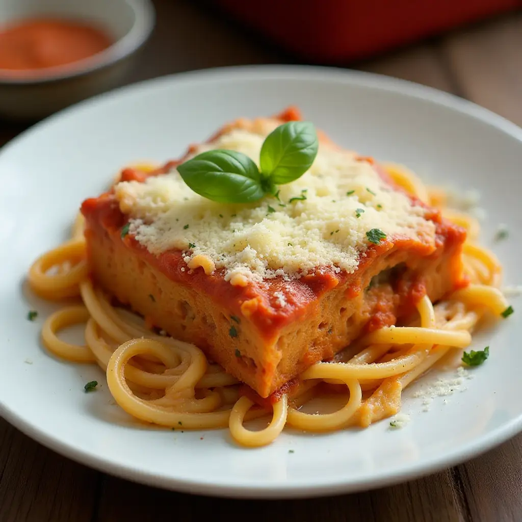 TikTok Baked Spaghetti