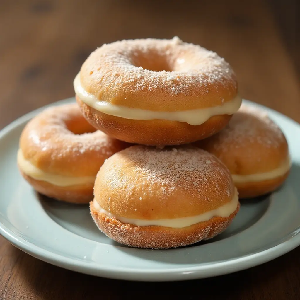 Crispy and Creamy Doughnuts