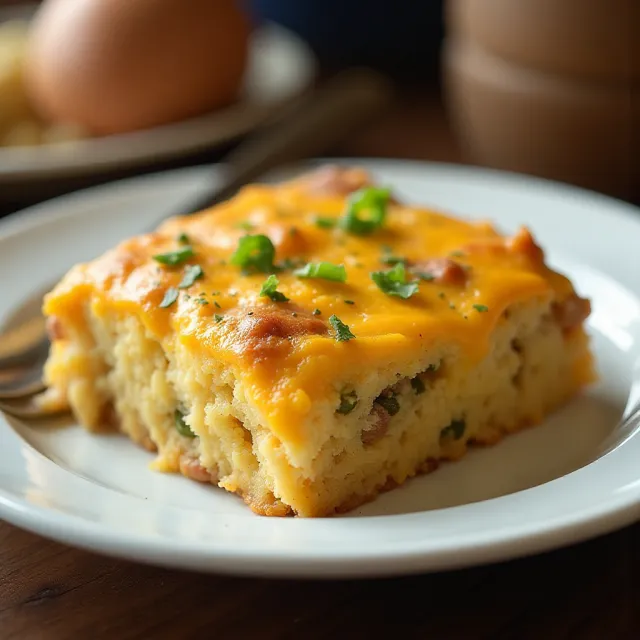Sausage Hashbrown Breakfast Casserole