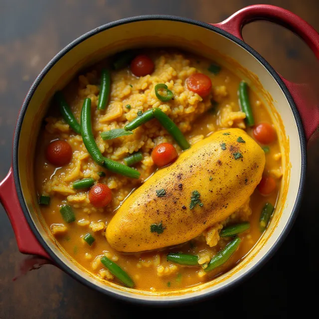 One Pot Turmeric Chicken and Rice