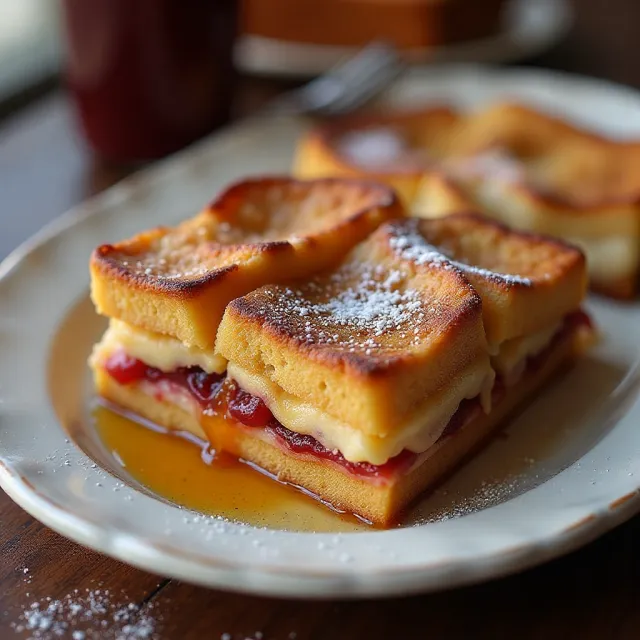 Peanut Butter and Jelly French Toast Casserole
