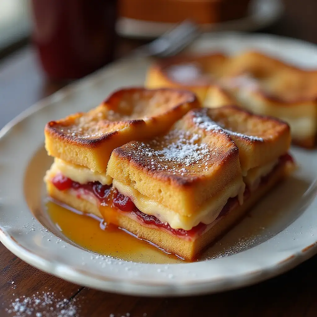 Peanut Butter and Jelly French Toast Casserole