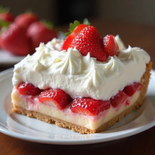 Strawberry Delight Dessert Pie