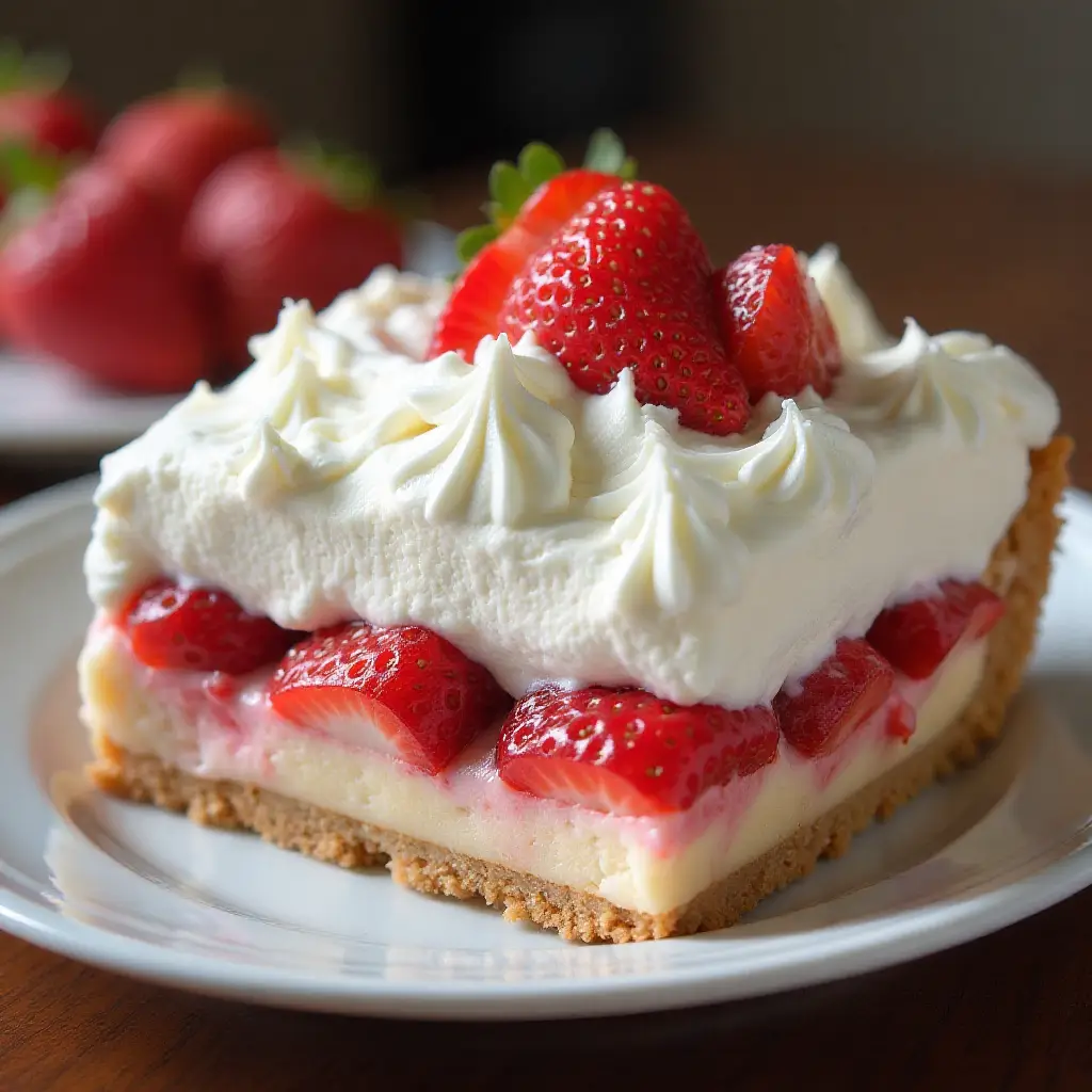 Strawberry Delight Dessert Pie