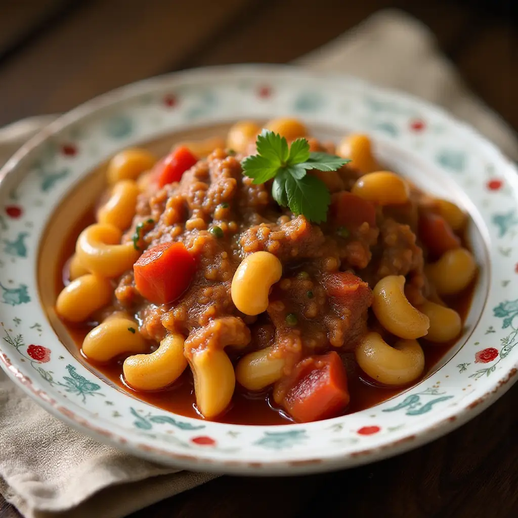 Mom's Goulash in the Microwave