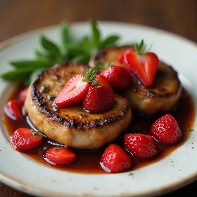 Strawberry Balsamic Pork Chops
