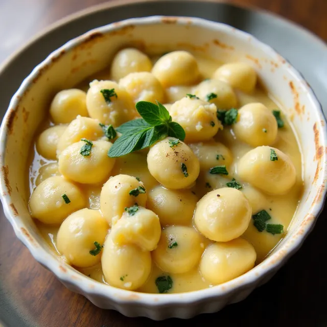 Baked Gnocchi with Sage and Cheese