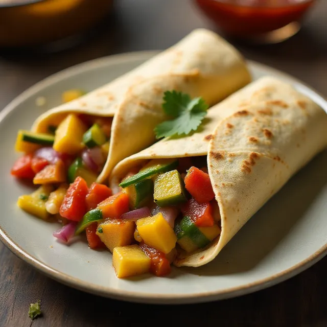 Colorful Vegetable Fajitas