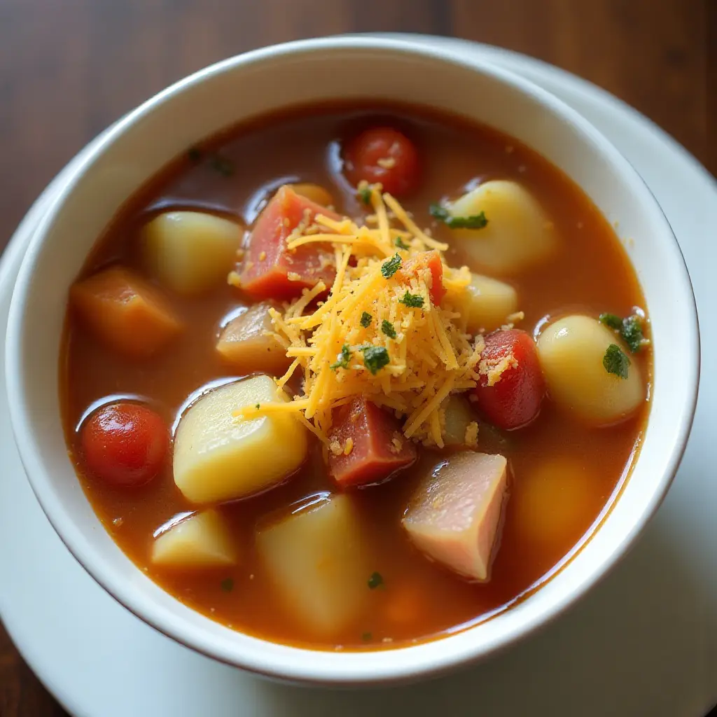 Slow Cooker Ham and Potato Soup
