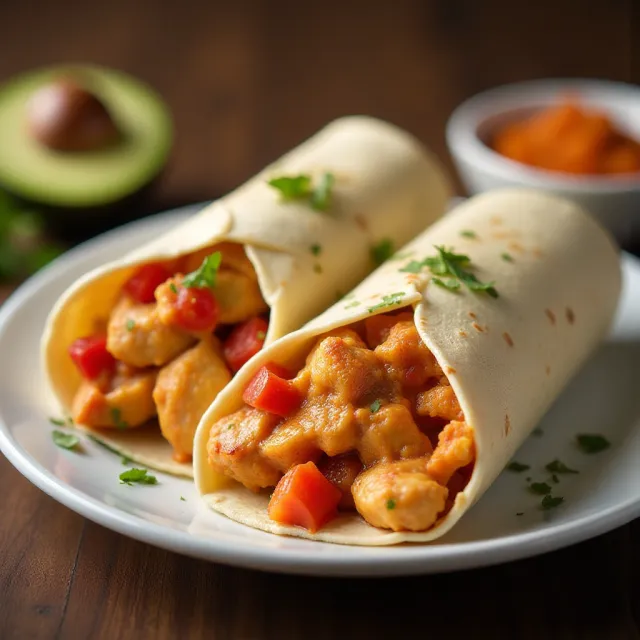 Buffalo Chicken and Ranch Wraps