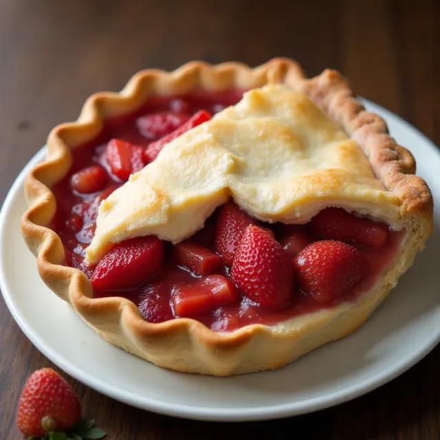 Orange-Kissed Strawberry Rhubarb Pie
