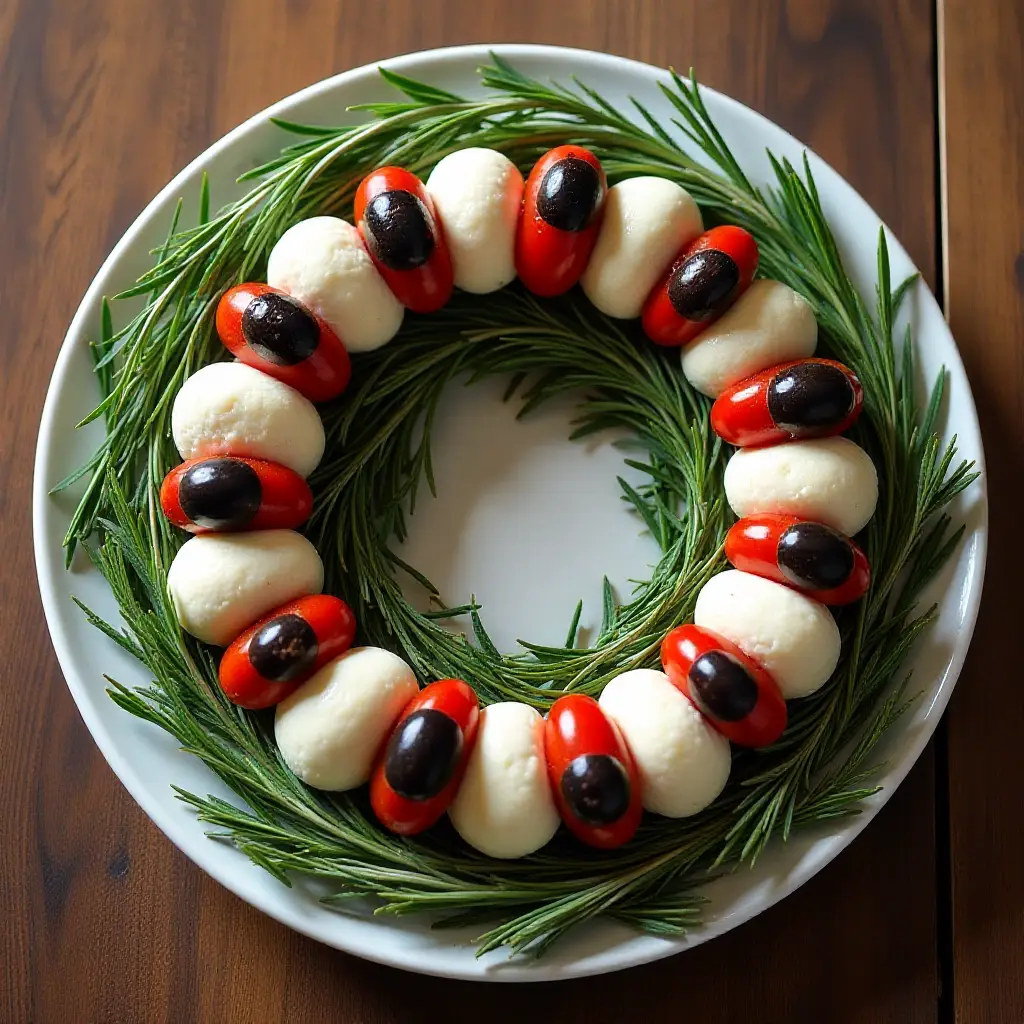 Festive Olive and Cheese Appetizer