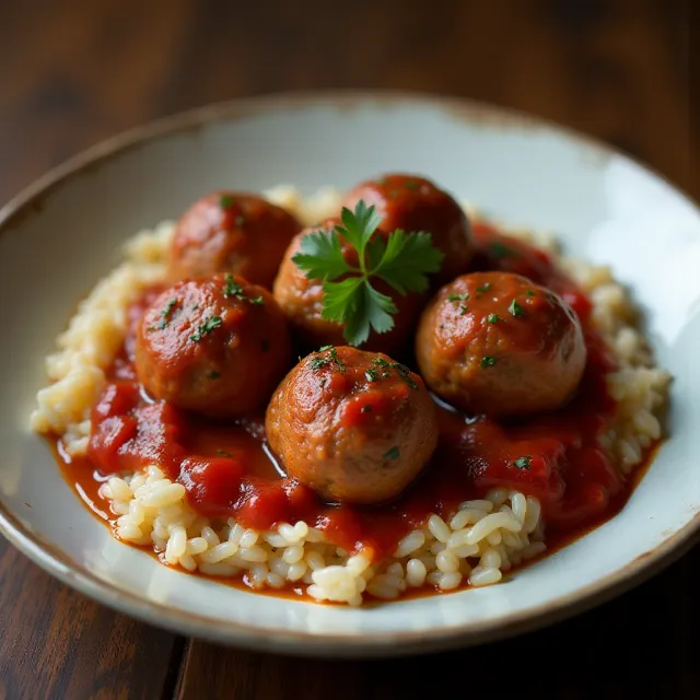 Porcupine Meatballs