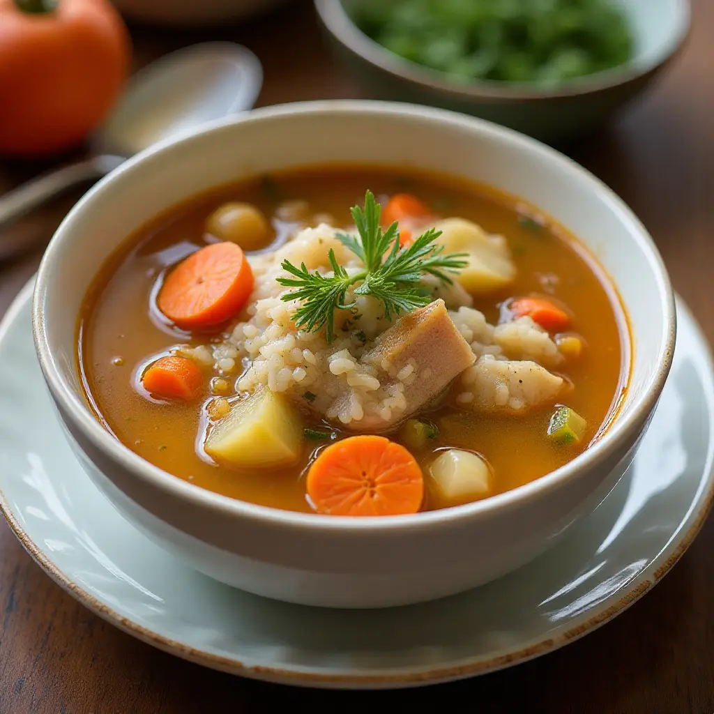 Classic Turkey and Rice Soup