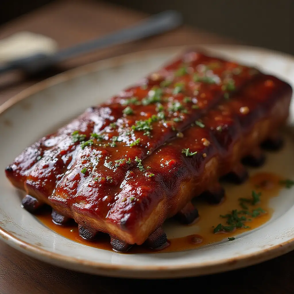 Bourbon-BBQ Glazed Baby Back Ribs