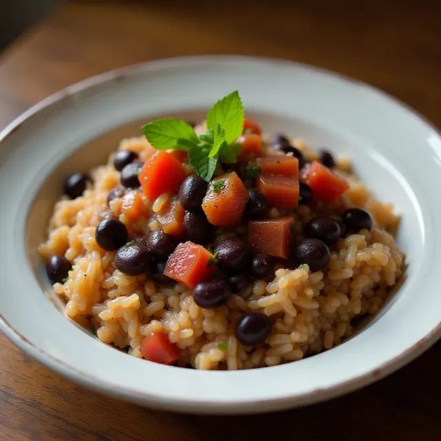 Quick Black Beans and Rice
