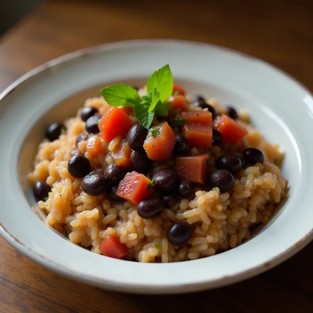 Quick Black Beans and Rice