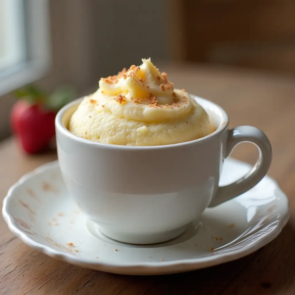Microwave Mini Angel Food Cake