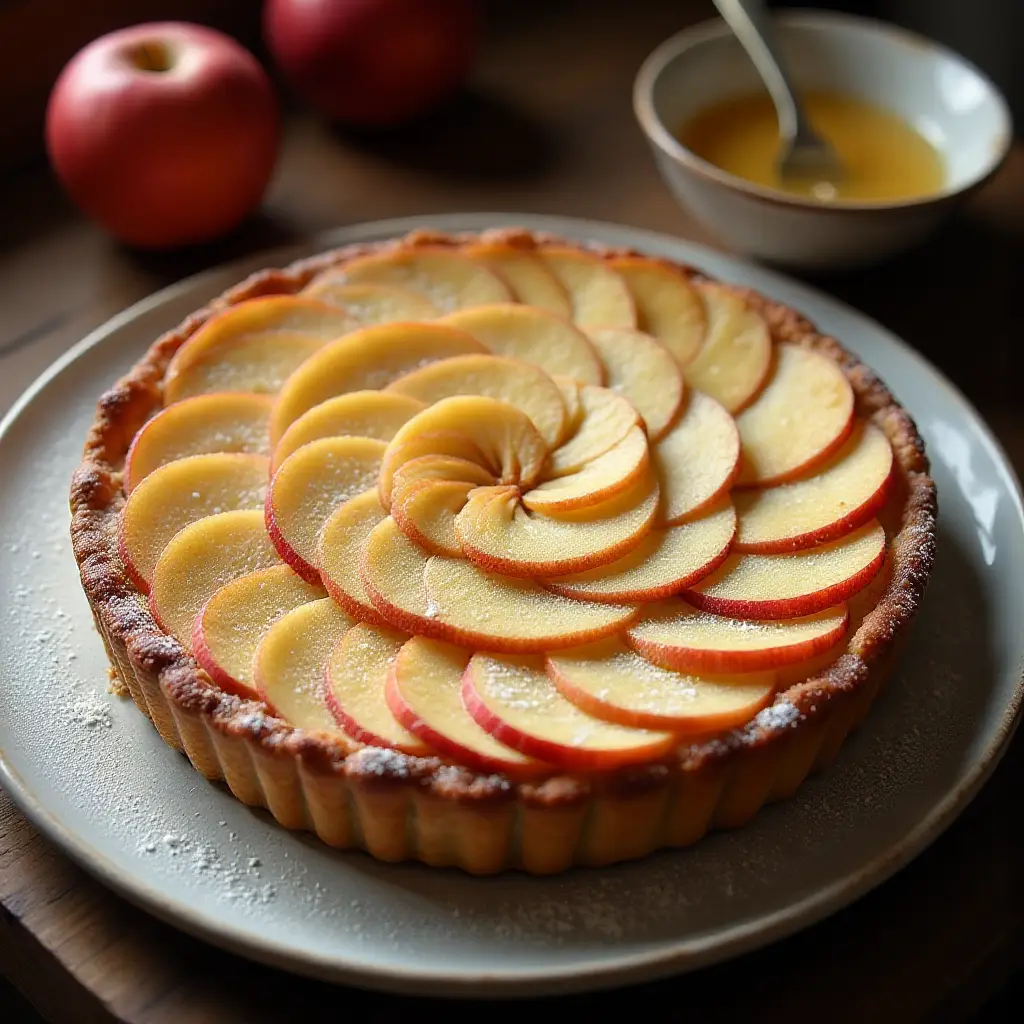Tarte aux Pommes Normande (French Apple Tart)