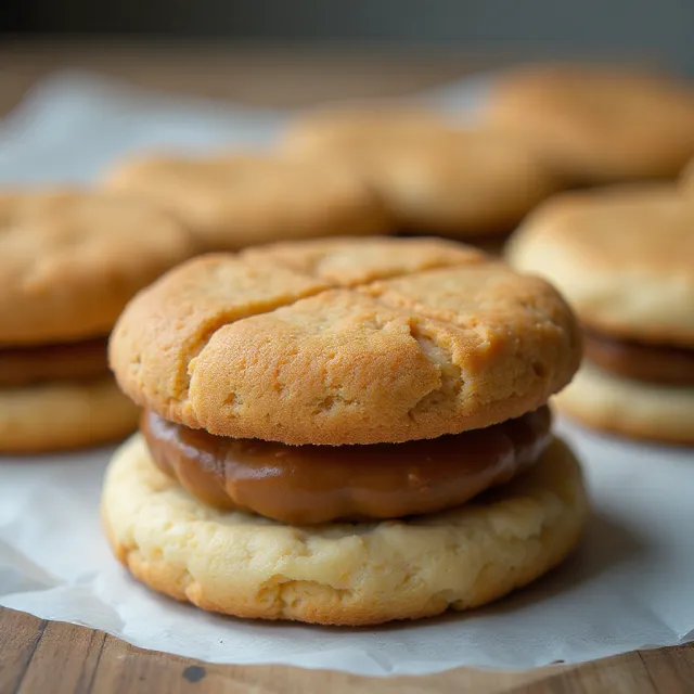 Peanut-Ginger Double-Deckers