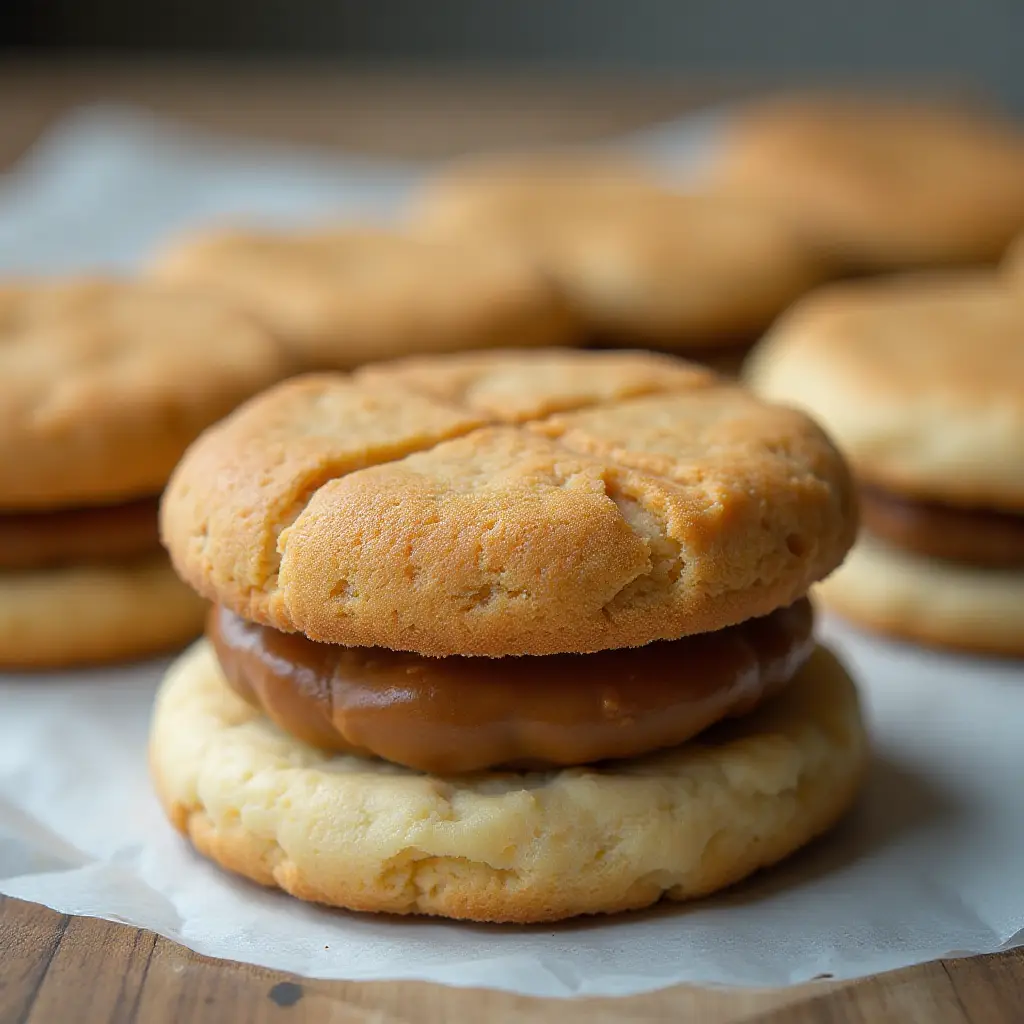 Peanut-Ginger Double-Deckers