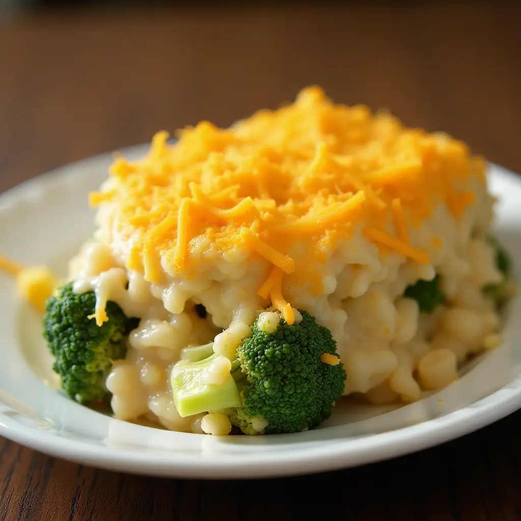 Easy Baked Chicken, Rice, and Broccoli Casserole