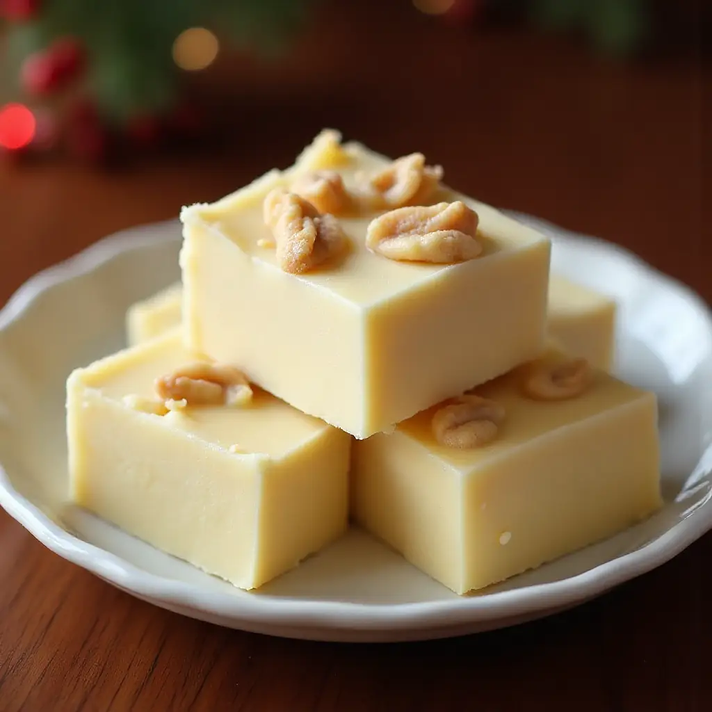 Creamy Eggnog Fudge