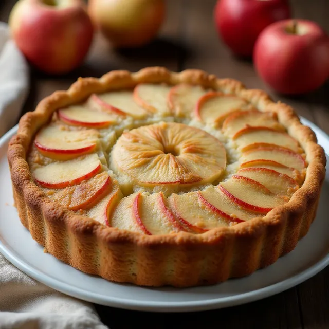 Easy German Apple Streusel Pie
