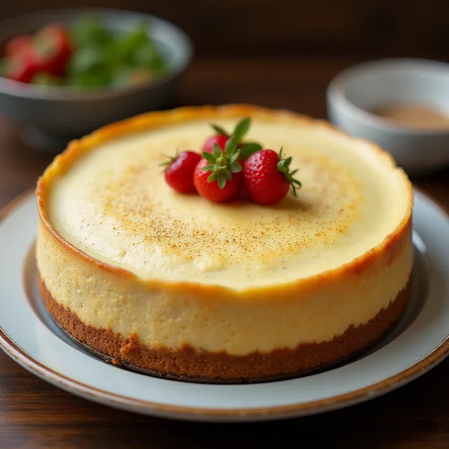 Italian Cream Cheese and Ricotta Cheesecake