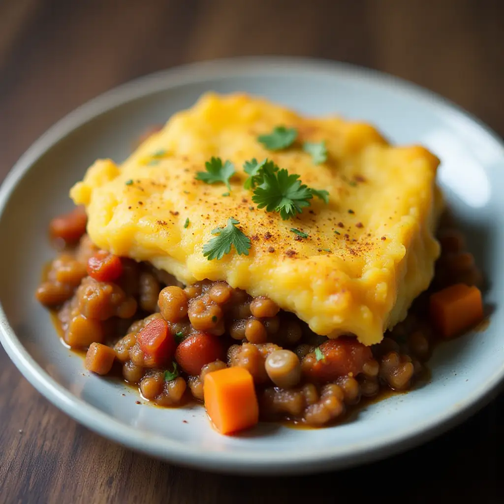 Vegan Shepherd's Pie with Sweet Potato